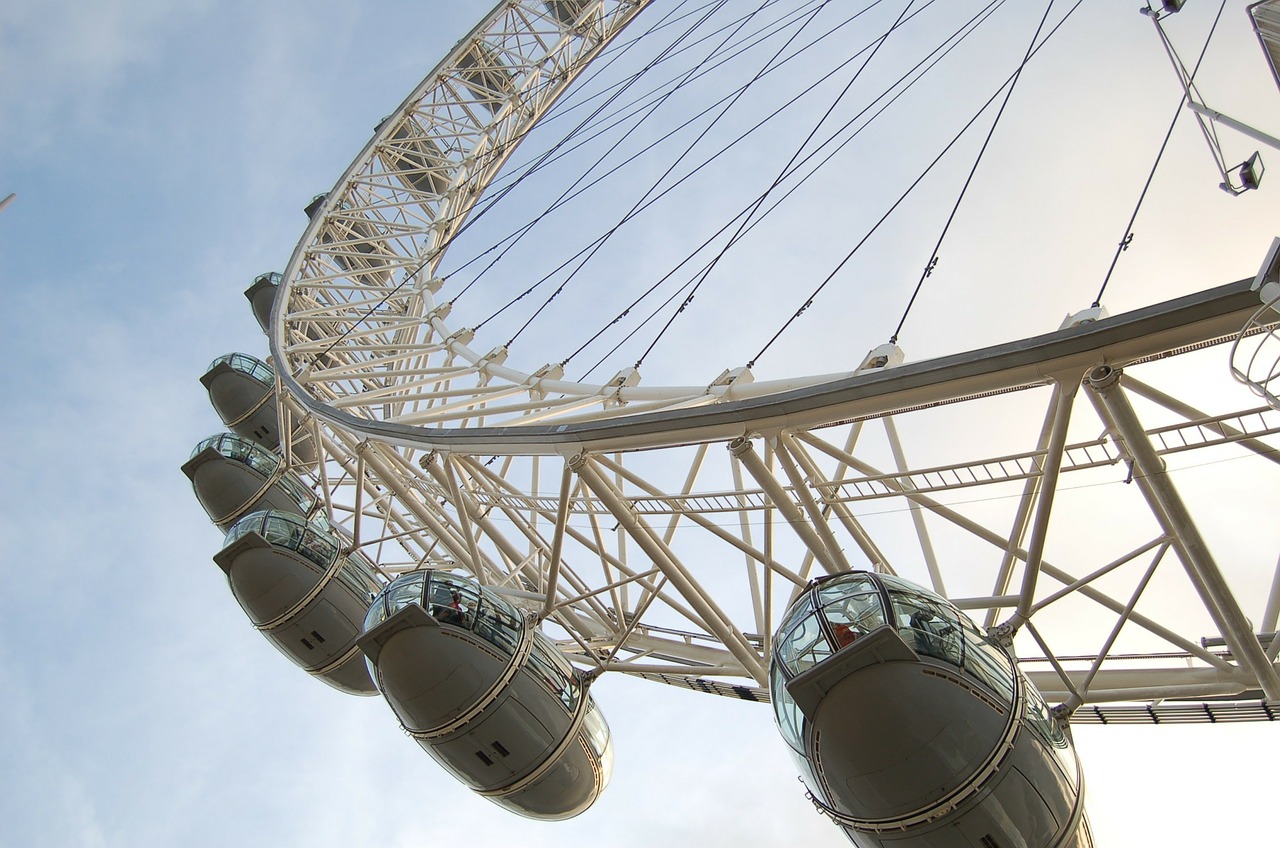 Londono Akis, Ferris Ratas, Londonas, Architektūra, Didžioji Britanija, Anglija, Turizmas, Jungtinė Karalystė, Uk, Britanija
