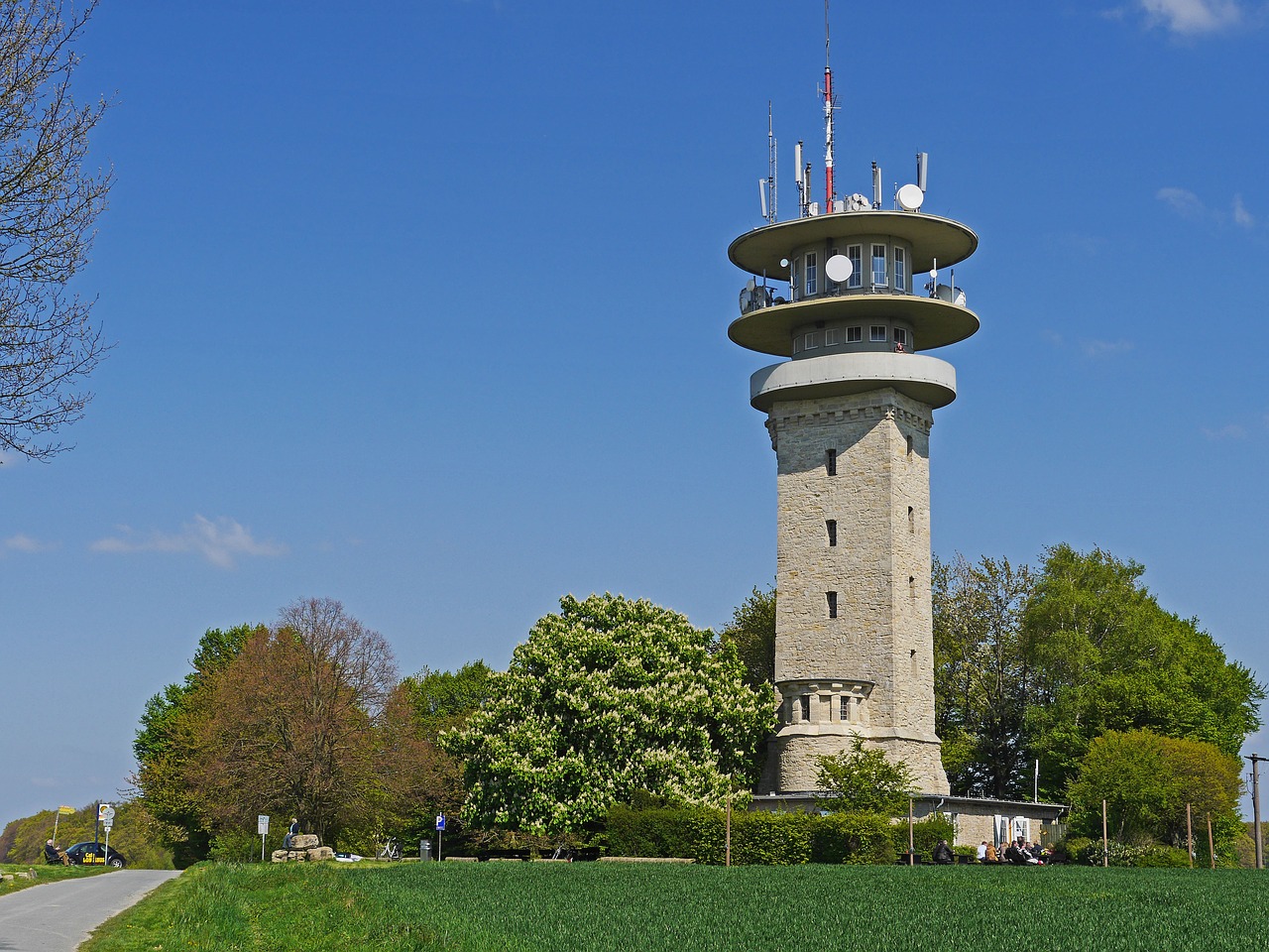 Longinusturm, Baumberge, Münsterland, Kraigas, Telekomunikacijų Bokštas, Wdr, Relės Stotis, Kelionės Tikslas, Takas, Pavasaris