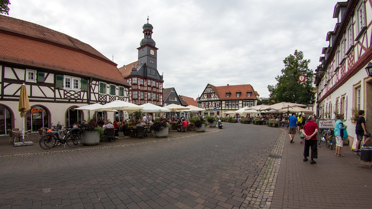 Lorsch,  Senamiestis,  Miesto Rotušė,  Panorama, Nemokamos Nuotraukos,  Nemokama Licenzija