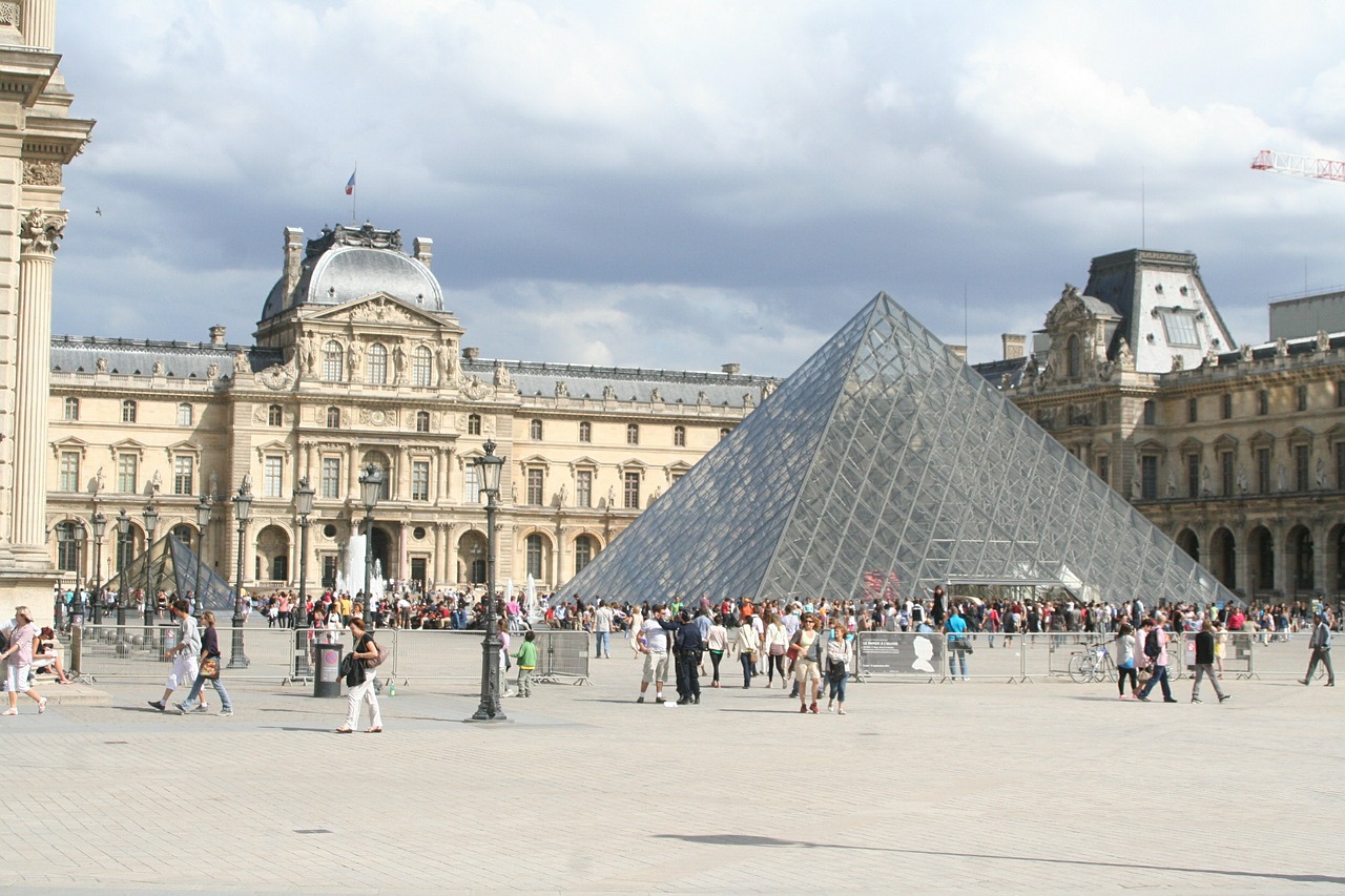 Lova, Paris, Piramidė, Stiklo Piramidė, Muziejus, France, Architektūra, Parkas, Pilis, Nemokamos Nuotraukos