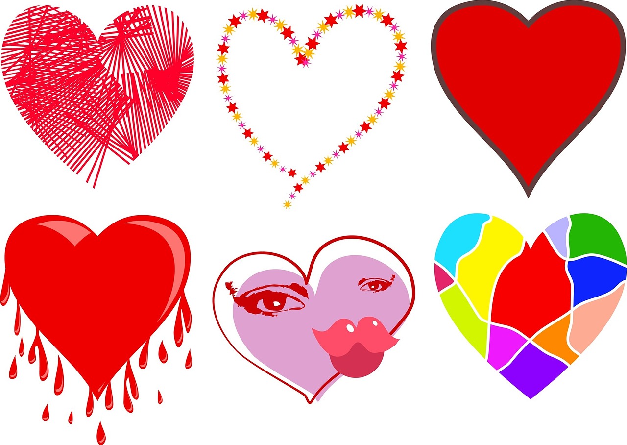 Meilė, Širdis, Formos, Simbolis, Valentine, Myliu Širdį, Romantika, Romantiškas, Dizainas, Nustatyti