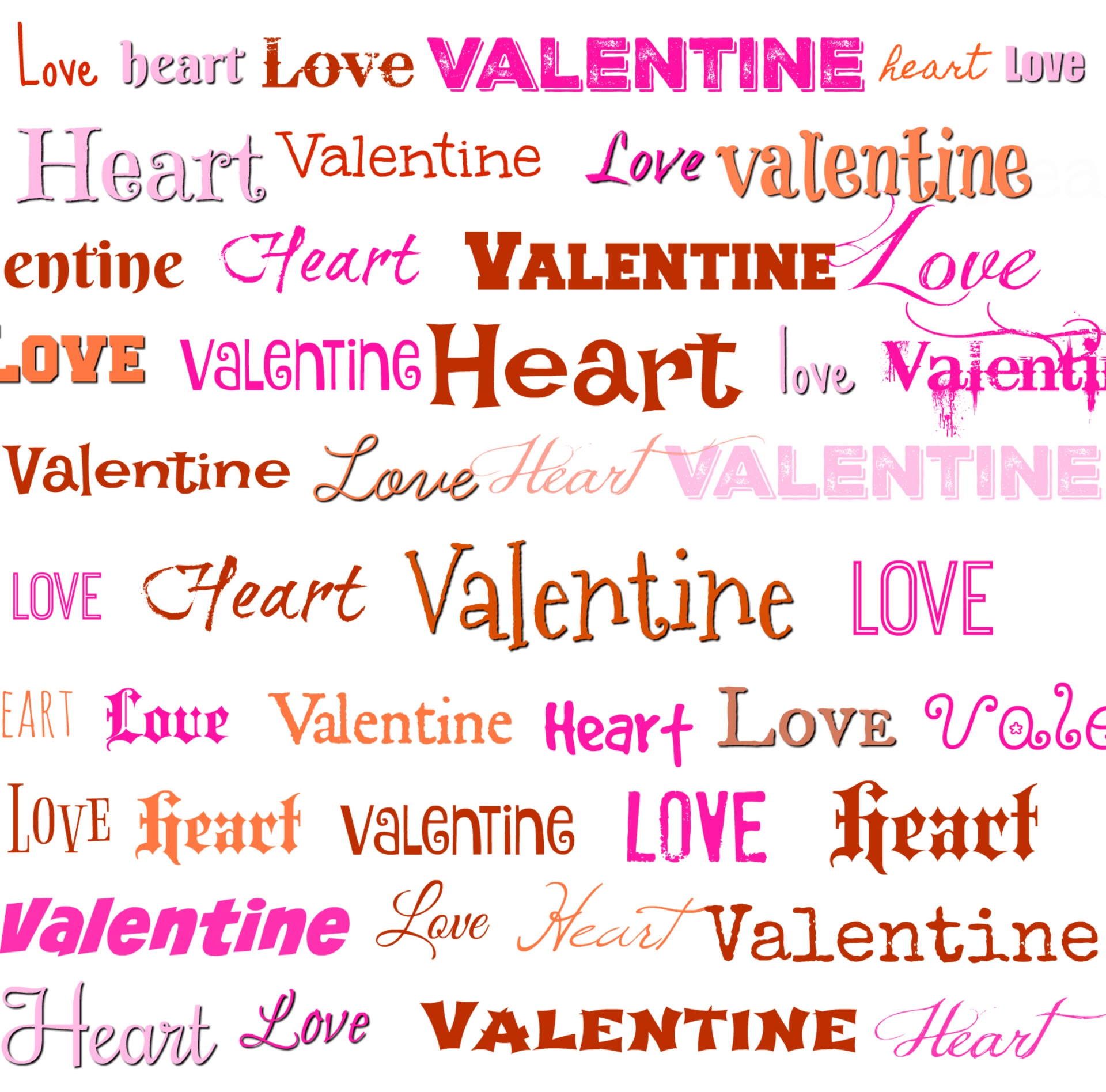 Valentine,  Valentino Diena & Nbsp,  Meilė,  Širdis,  Širdis,  Žodis,  Žodžiai,  Romantika,  Oranžinė,  Rožinis