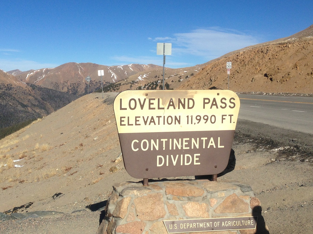 Loveland Pass, Žemyninė Divizija, Kalnų Praėjimas, Pakilimas, Aukštumas, Ženklas, Informacija, Kraštovaizdis, Dykuma, Peizažas