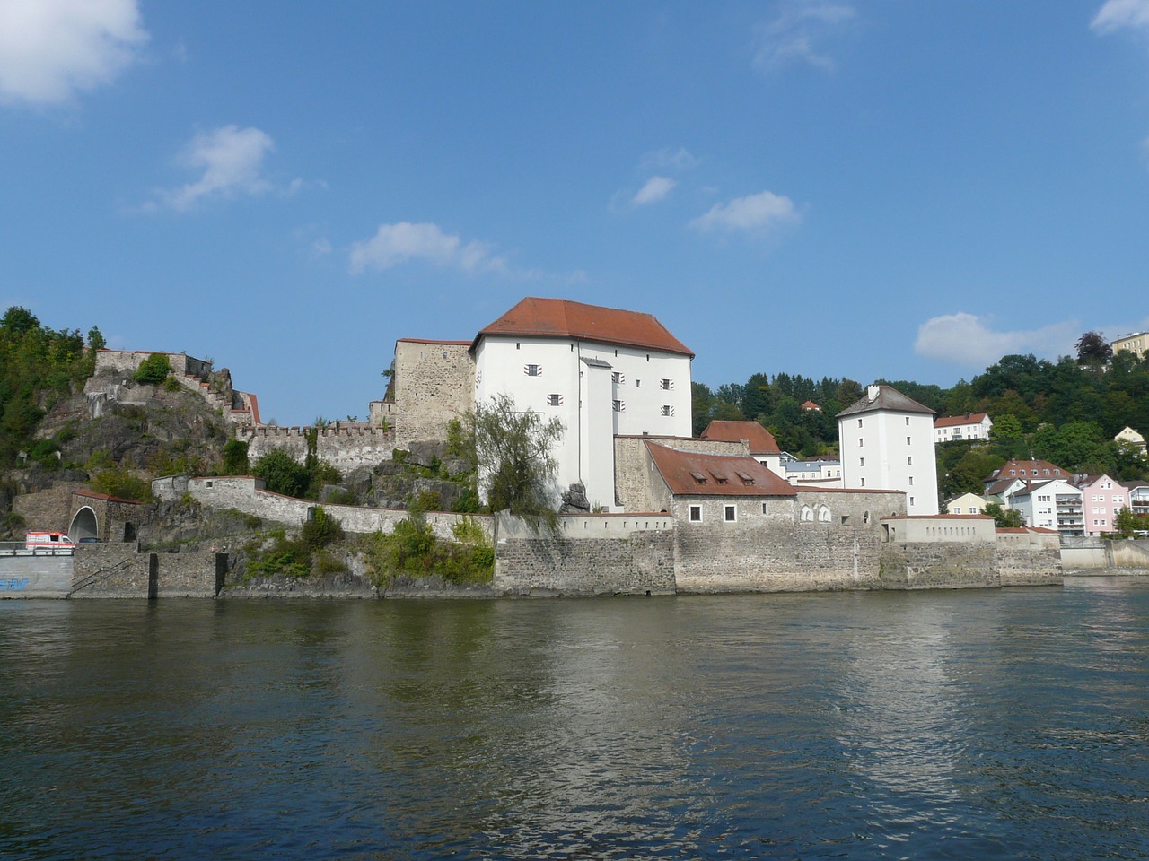 Apatinis Namas, Pilis, Passau, Viršutinė Dalis, Tvirtovė, Pastatas, Architektūra, Susivienijimas, Ilz, Danube