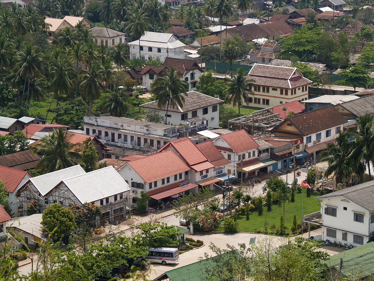 Luang Prabang, Laosas, Phabang, Asija, Mekongas, Miestas, Miestas, Kaimas, Kraštovaizdis, Nemokamos Nuotraukos