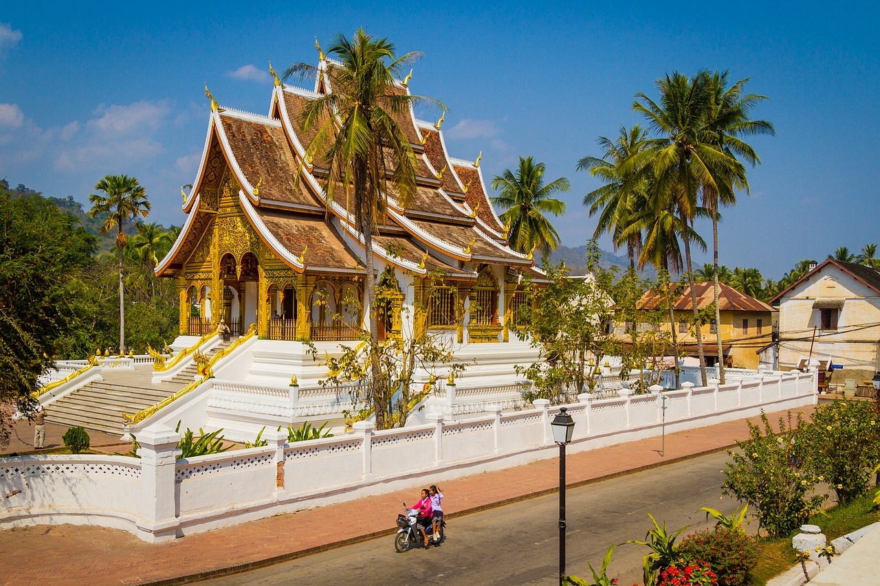 Luang Prabang, Šventykla Luangoje, Luang, Prabang, Šventykla, Asija, Architektūra, Kelionė, Pastatas, Budizmas