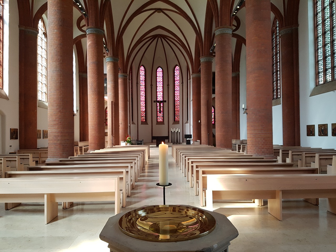 Lübeck, Šventosios Širdies Bažnyčia, Garbinimo Namai, Bažnyčia, Krikščionis, Religija, Architektūra, Sakralinis, Melstis, Tikėjimas