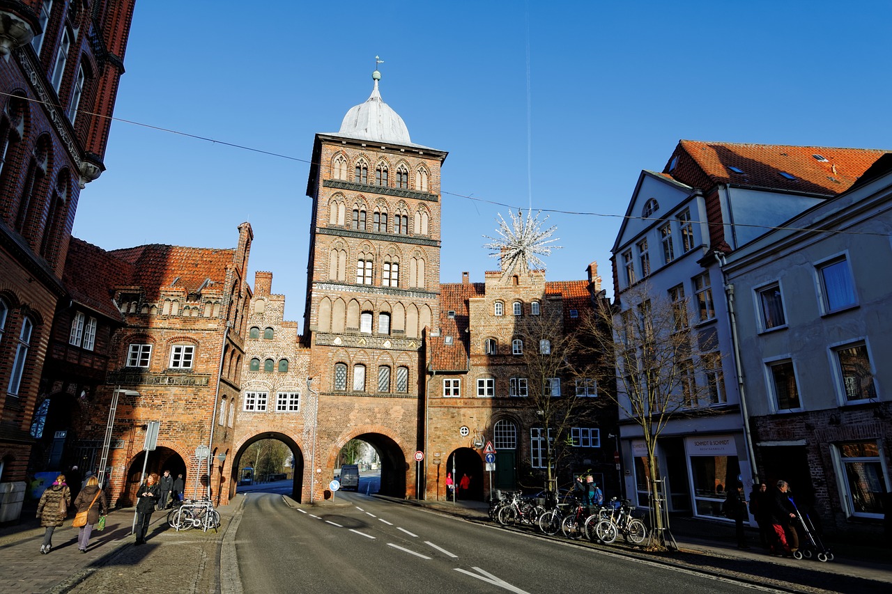 Lübeck, Hanzos Miestas, Liaudies Lygos, Istoriškai, Architektūra, Pastatas, Orientyras, Senamiestis, Centro, Pėsčiųjų Zona