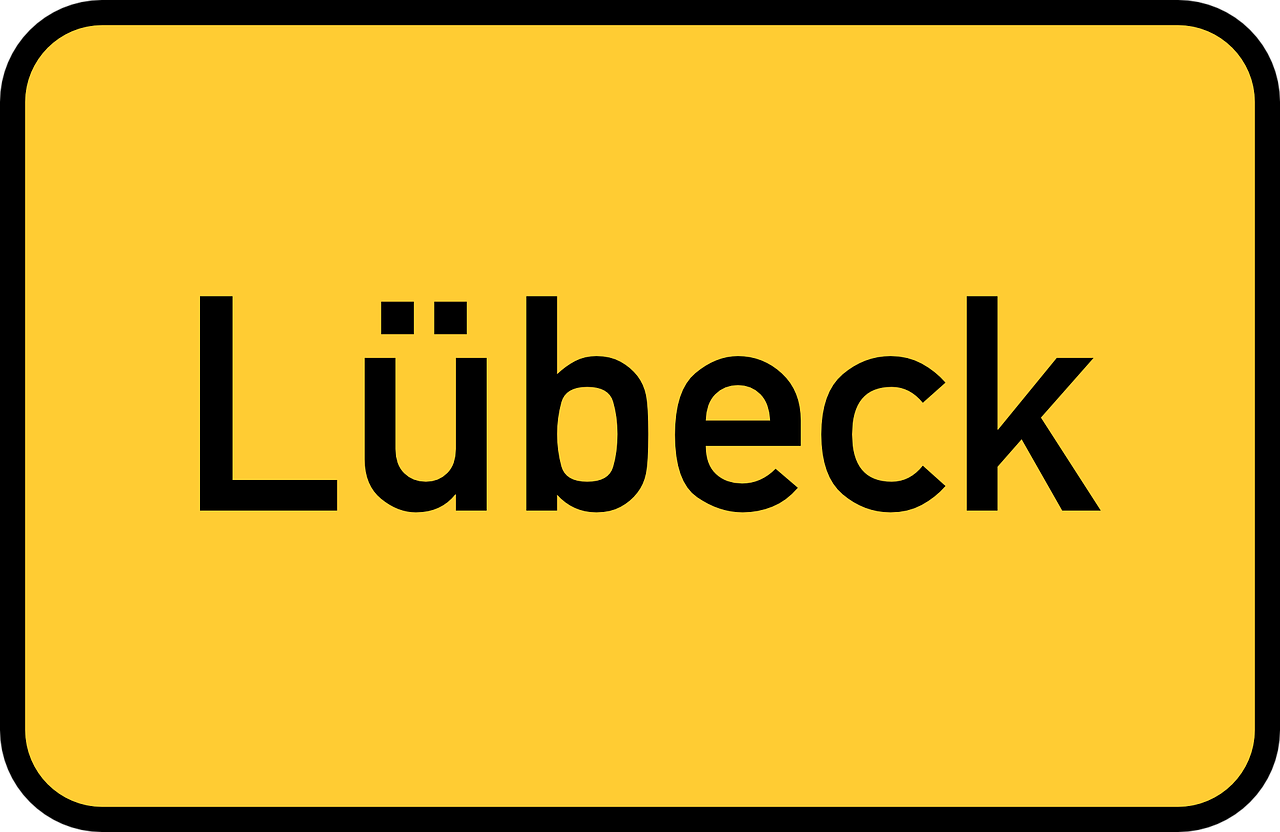 Lübeck, Hanseatic, Šlezvigas-Holšteinas, Sleswick-Holsatia, Hanse, Miesto Ženklas, Miesto Ribų Ženklas, Įėjimo Ženklas, Vartai, Eismas