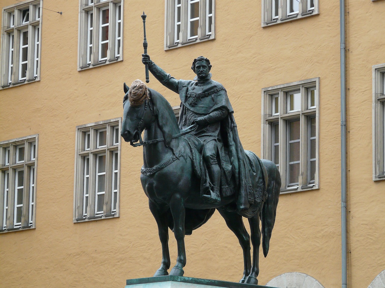 Ludwig I, Jojimo Statula, Karalius, Bavarijos Karalius, Bavarija, Regensburgas, Figūra, Metalas, Paminklas, Nemokamos Nuotraukos