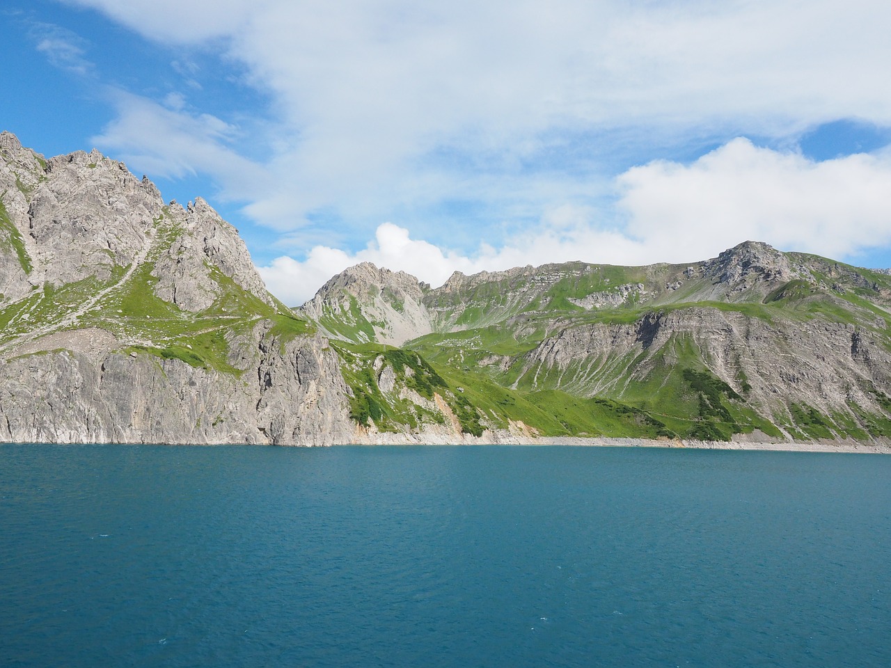 Luenersee, Schafgafall, Brandnertal, Vorarlbergas, Austria, Kalnai, Alpių, Ežeras, Alpių Ežeras, Kalninis Ežeras