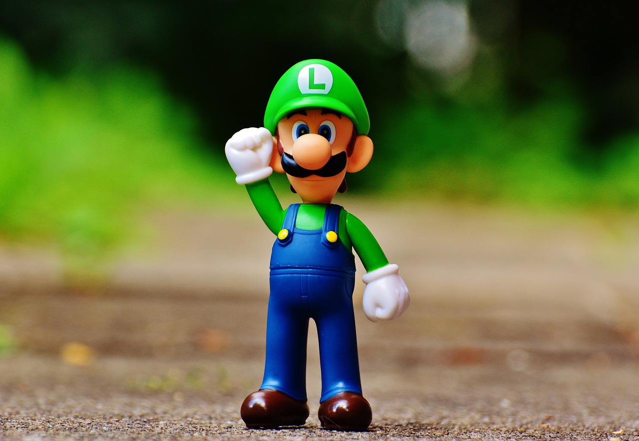 Luigi, Figūra, Žaisti, Nintendo, Super, Retro, Klasikinis, Kompiuterinis Žaidimas, Charakteris, Animacinis Filmas