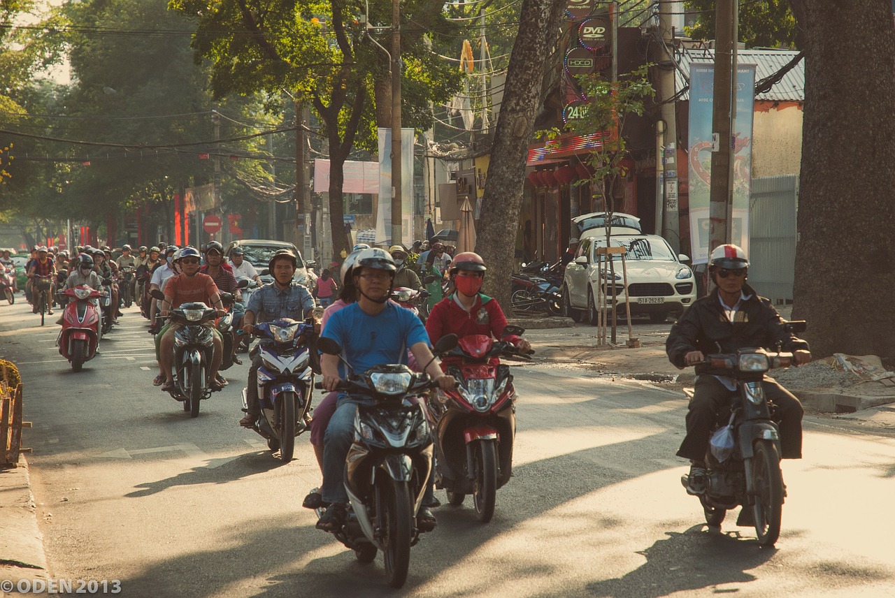 Mėnulio Naujieji Metai, Saigon, Hošimino Miestas, Vietnamas, Motociklai, Motoroleriai, Nemokamos Nuotraukos,  Nemokama Licenzija
