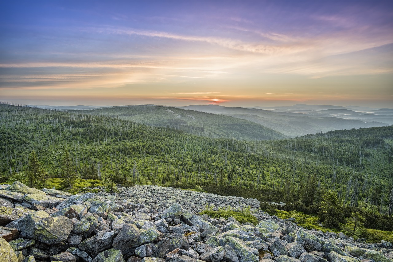 Lusen,  Sunrise,  Kraštovaizdis,  Morgenrot,  Dangus,  Pobūdį,  Morgenstimmung,  Dangus,  Saulė,  Ap