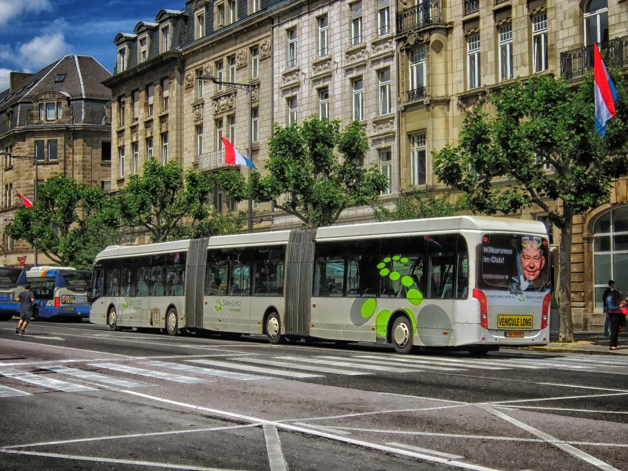 Liuksemburgas, Miestas, Miestai, Miesto, Pastatai, Centro, Autobusas, Gabenimas, Tranzitas, Gatvė