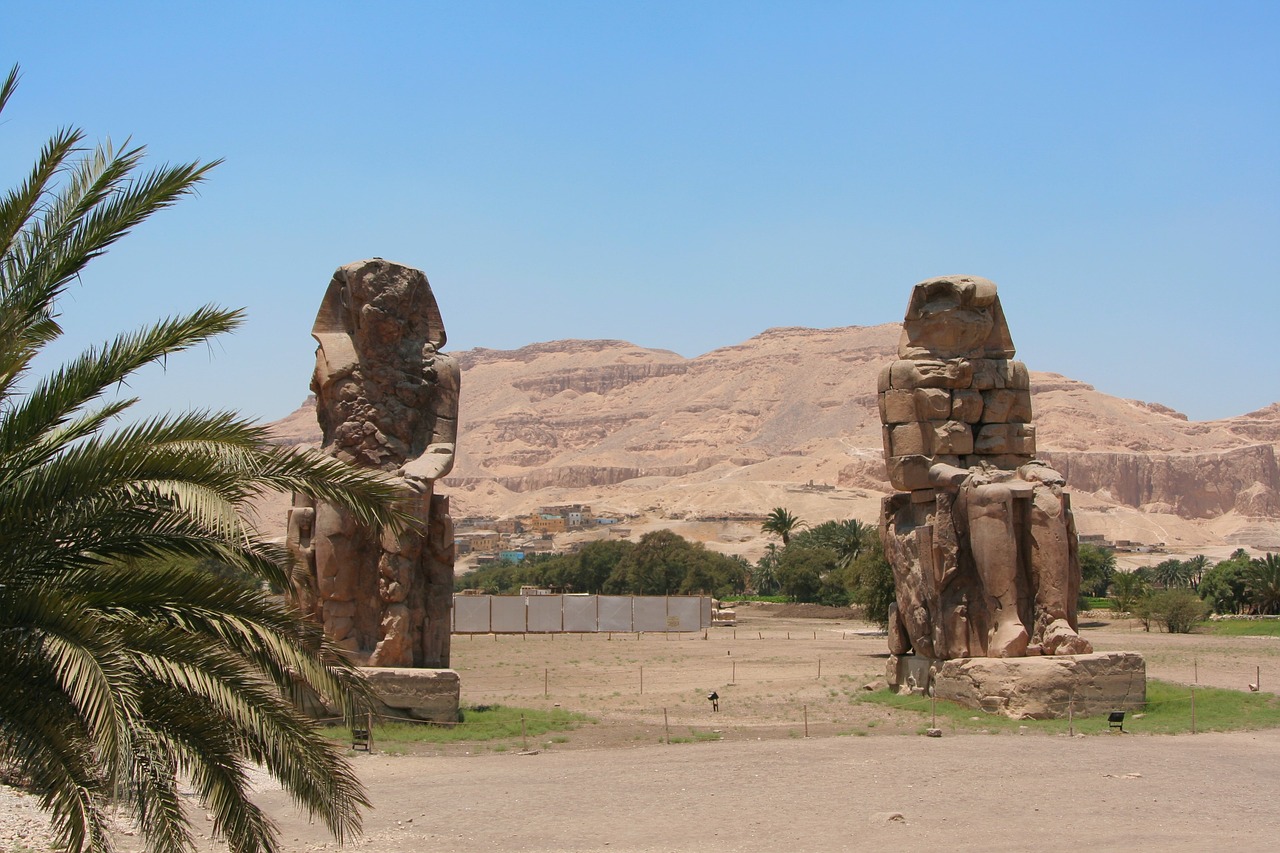 Luxor, Egiptas, Faraonas, Statula, 2 Gabalėliai, Phoenix, Nemokamos Nuotraukos,  Nemokama Licenzija