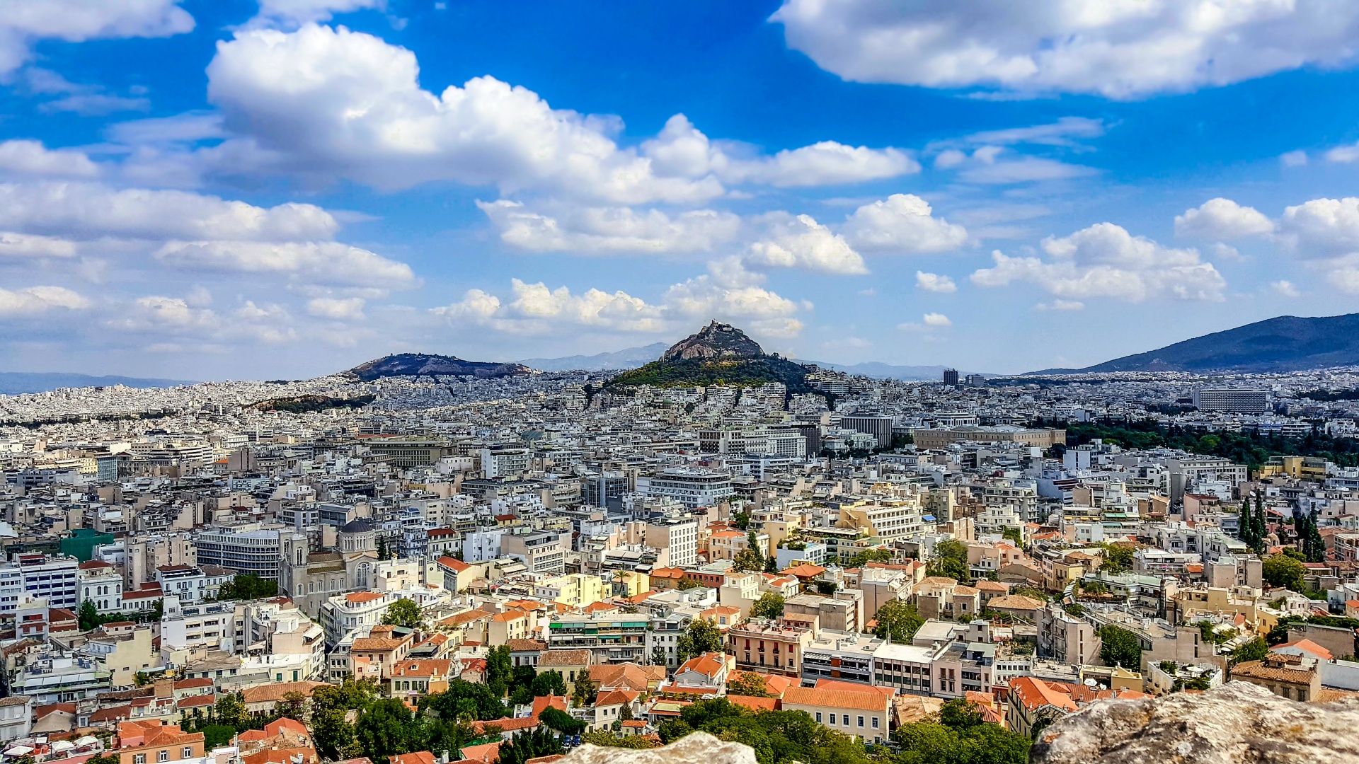 Atėnas,  Akropolis,  Miestas,  Miesto,  Graikija,  Graikų Kalba,  Lycabettus & Nbsp,  Kalnas,  Kalnas,  Vaizdingas