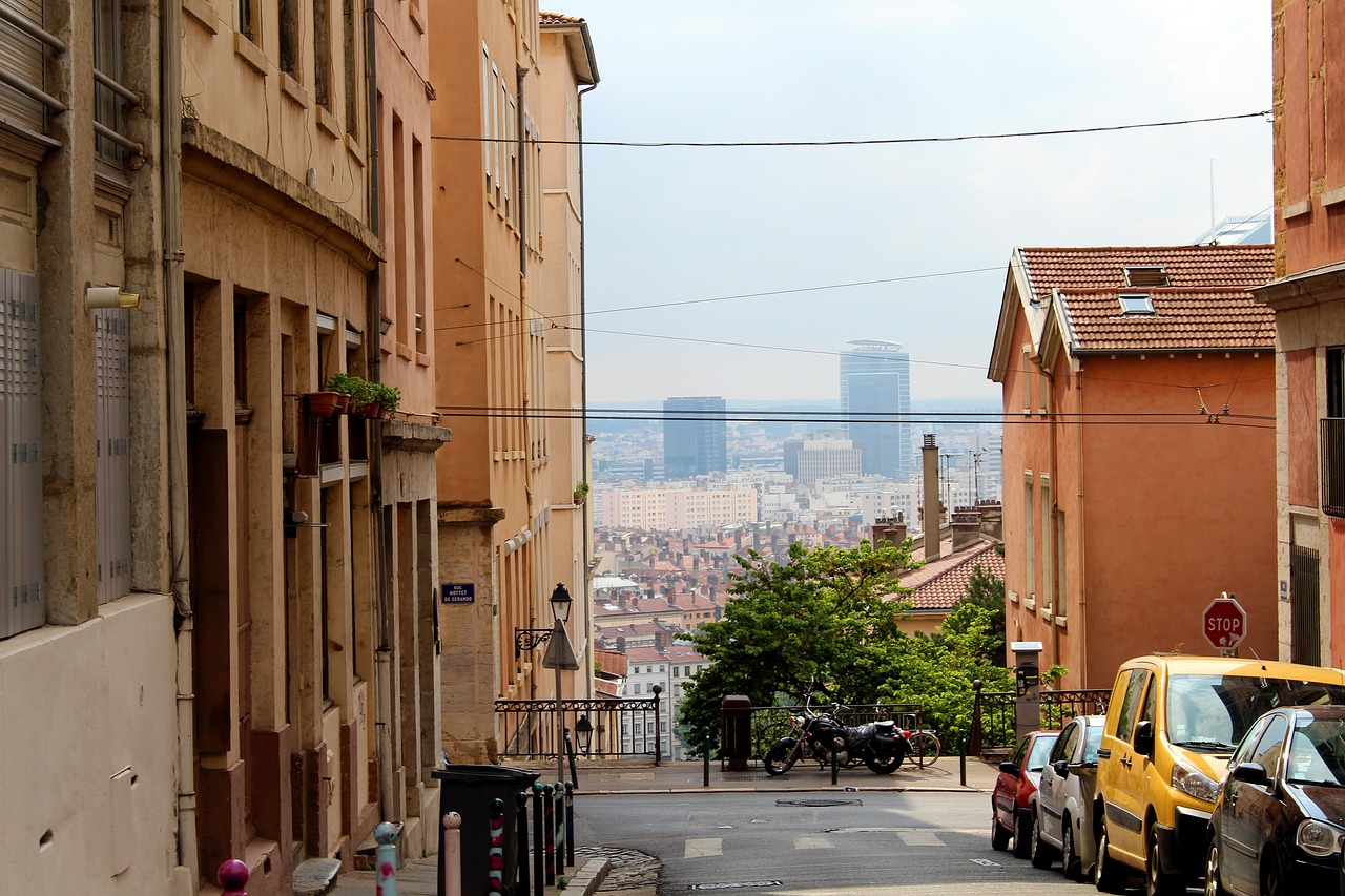 Lyon, France, Senamiestis, Architektūra, Miestas, Istoriškai, Vaizdas, Pastatas, Fasadas, Perspektyva