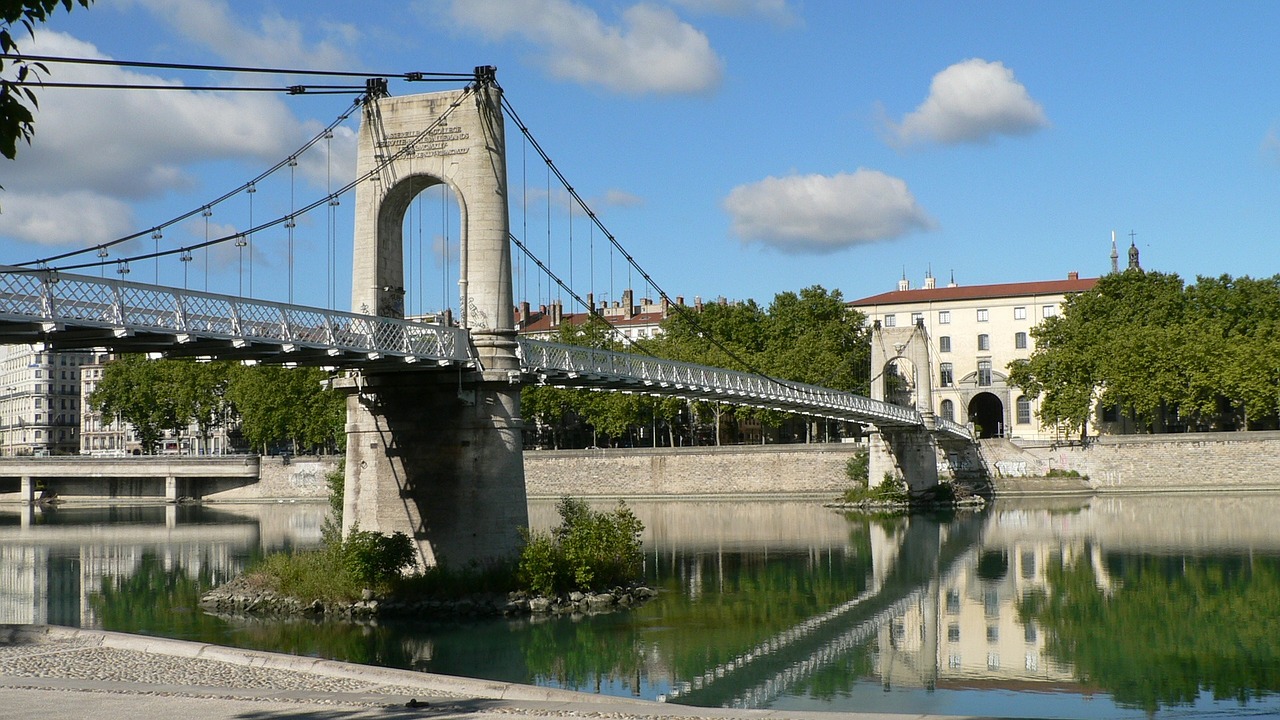 Lyon, Tiltas, Rhône, Upė, Saône, Nemokamos Nuotraukos,  Nemokama Licenzija