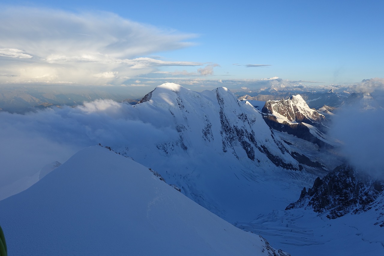 Lyskamm, Valais, Aukšti Kalnai, Šaltas, Alpinizmas, Serija 4000, Ledynas, Kalnai, Nemokamos Nuotraukos,  Nemokama Licenzija