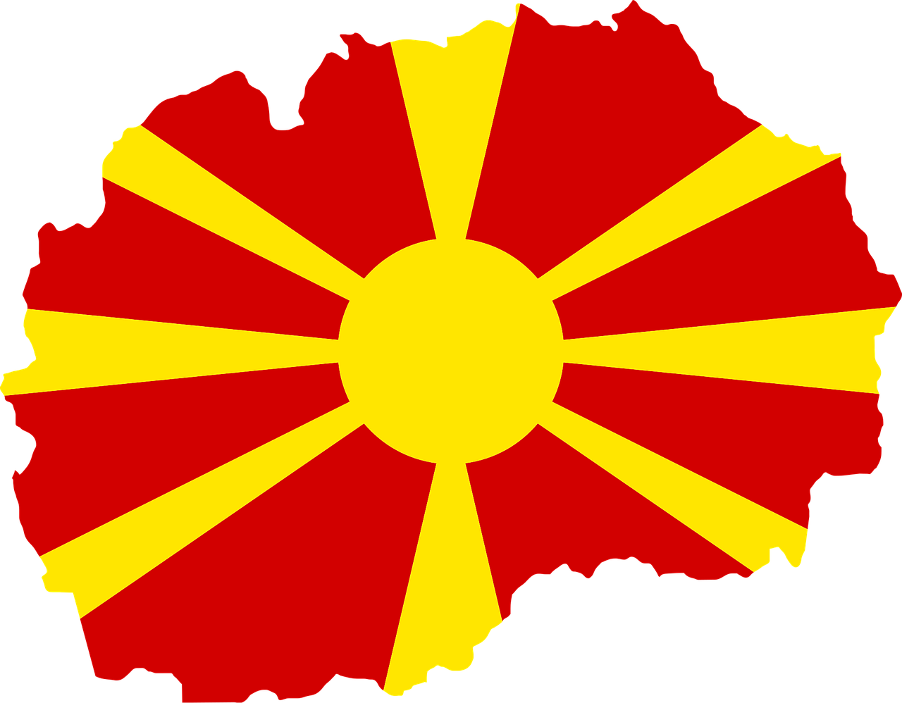 Makedonija, Šalis, Europa, Vėliava, Sienos, Žemėlapis, Tauta, Geografija, Kartografija, Svg