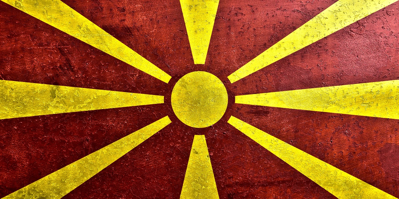 Makedonija, Vėliava, Reklama, Šalis, Respublika, Apie, Tekstūra, Geografija, Tarptautinis, Metalas