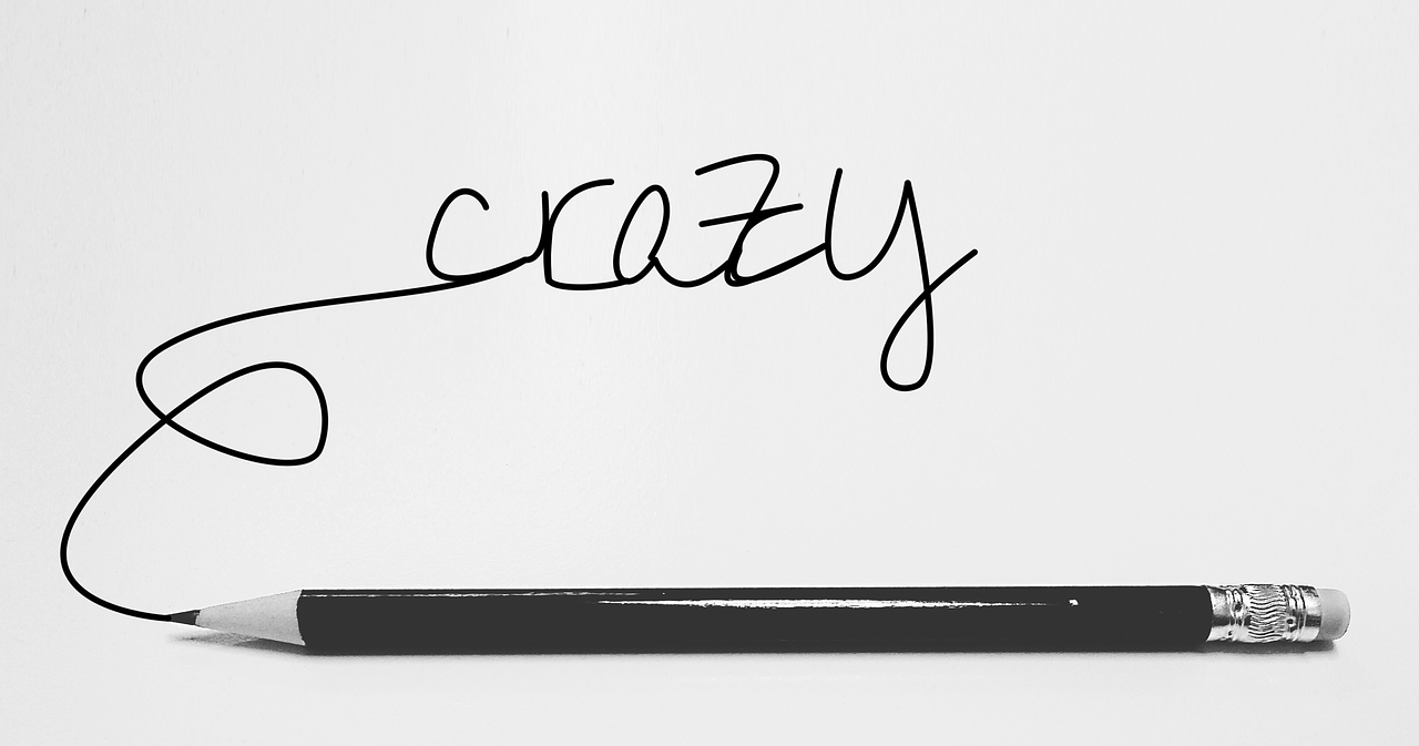 Beprotybė, Crazy, Laimė, Nuotaika, Psichologija, Emocija, Mintis, Mintis, Parašyta, Doodle