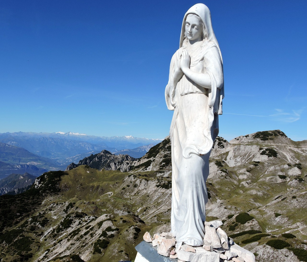 Madonna, Statula, Kalnas, Maži Dolomitai, Veneto, Italy, Nemokamos Nuotraukos,  Nemokama Licenzija