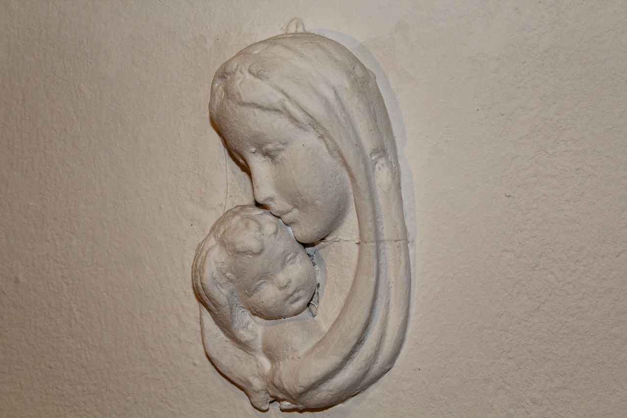 Madonna Su Vaiku, Mama, Naujagimis, Vaikas, Infante, Sūnus, Šeima, Kūdikis, Švelnumas, Skulptūra