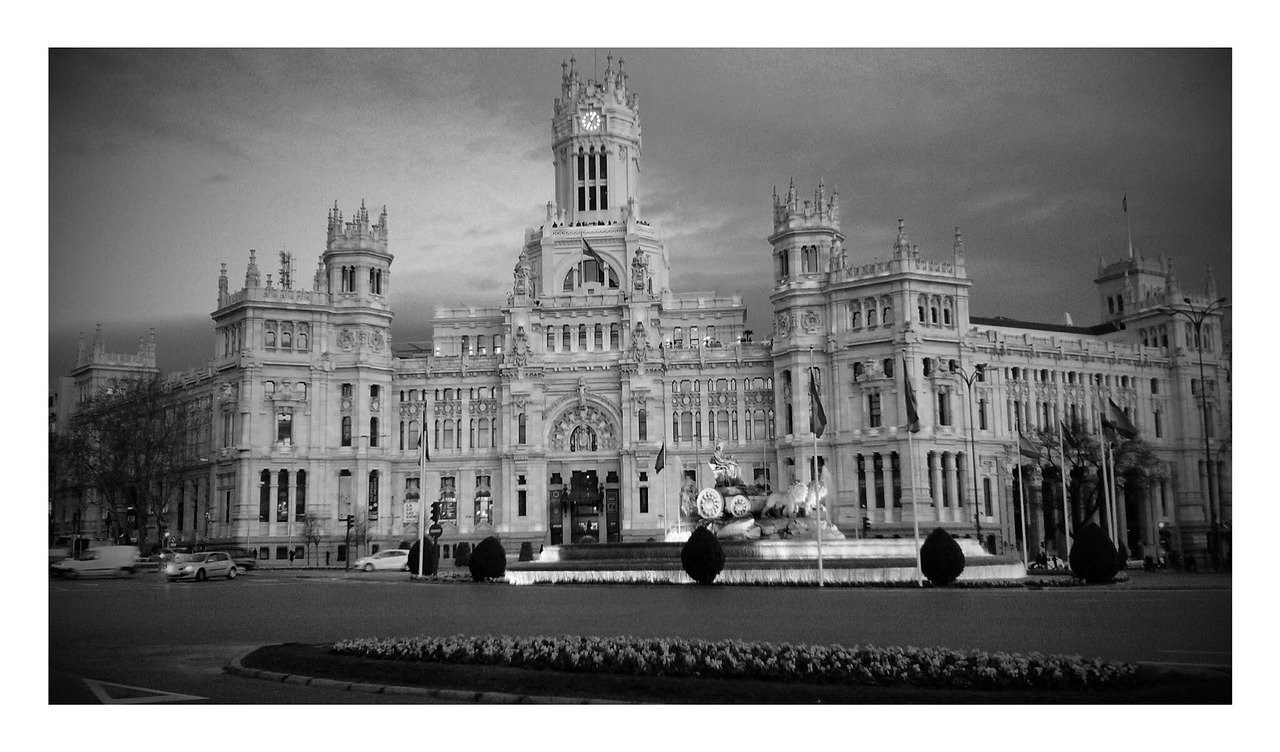 Madride, Cibeles, Miestas, Cybele Paminklas, Fasadas, Rūmai, Pastatas, Miesto Kraštovaizdis, Architektūra, Pranešimas