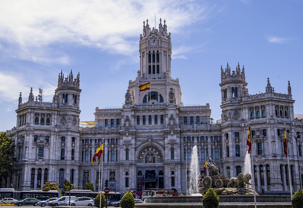 Madride, Miesto Rotušė, Ayuntamiento, Palacio De Cibeles, Modernistinė Architektūra, Nemokamos Nuotraukos,  Nemokama Licenzija