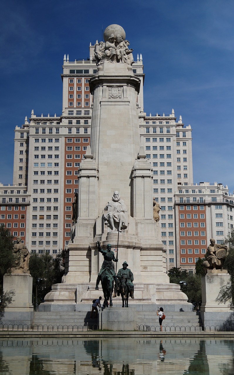 Madride, Cervantų Paminklas, Miestas, Architektūra, Cervantes, Don Quixote, Ispanija, Nemokamos Nuotraukos,  Nemokama Licenzija