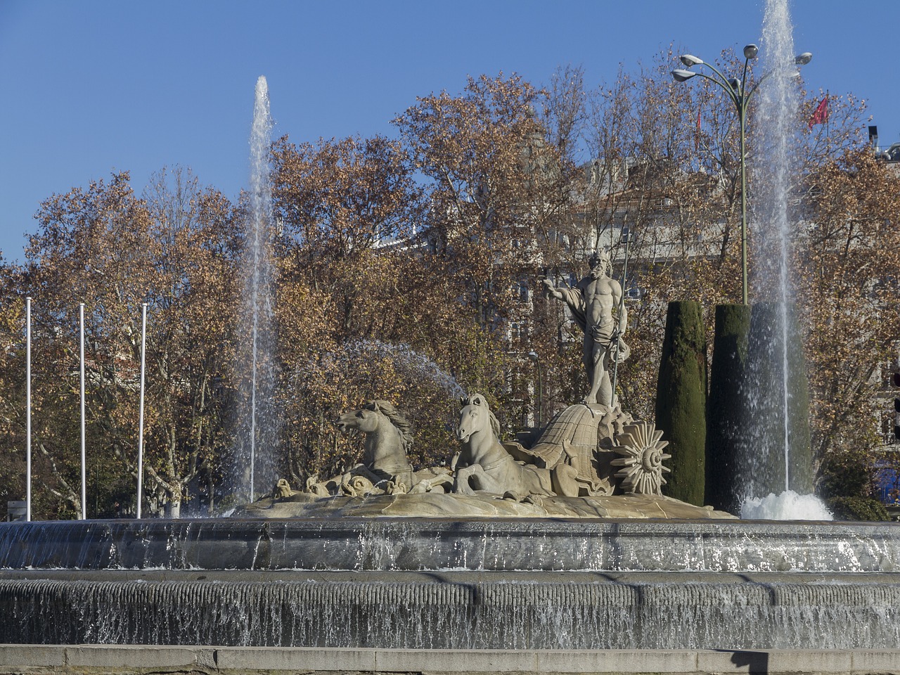 Madride, Neptūno Fontanas, Šaltiniai, Nemokamos Nuotraukos,  Nemokama Licenzija