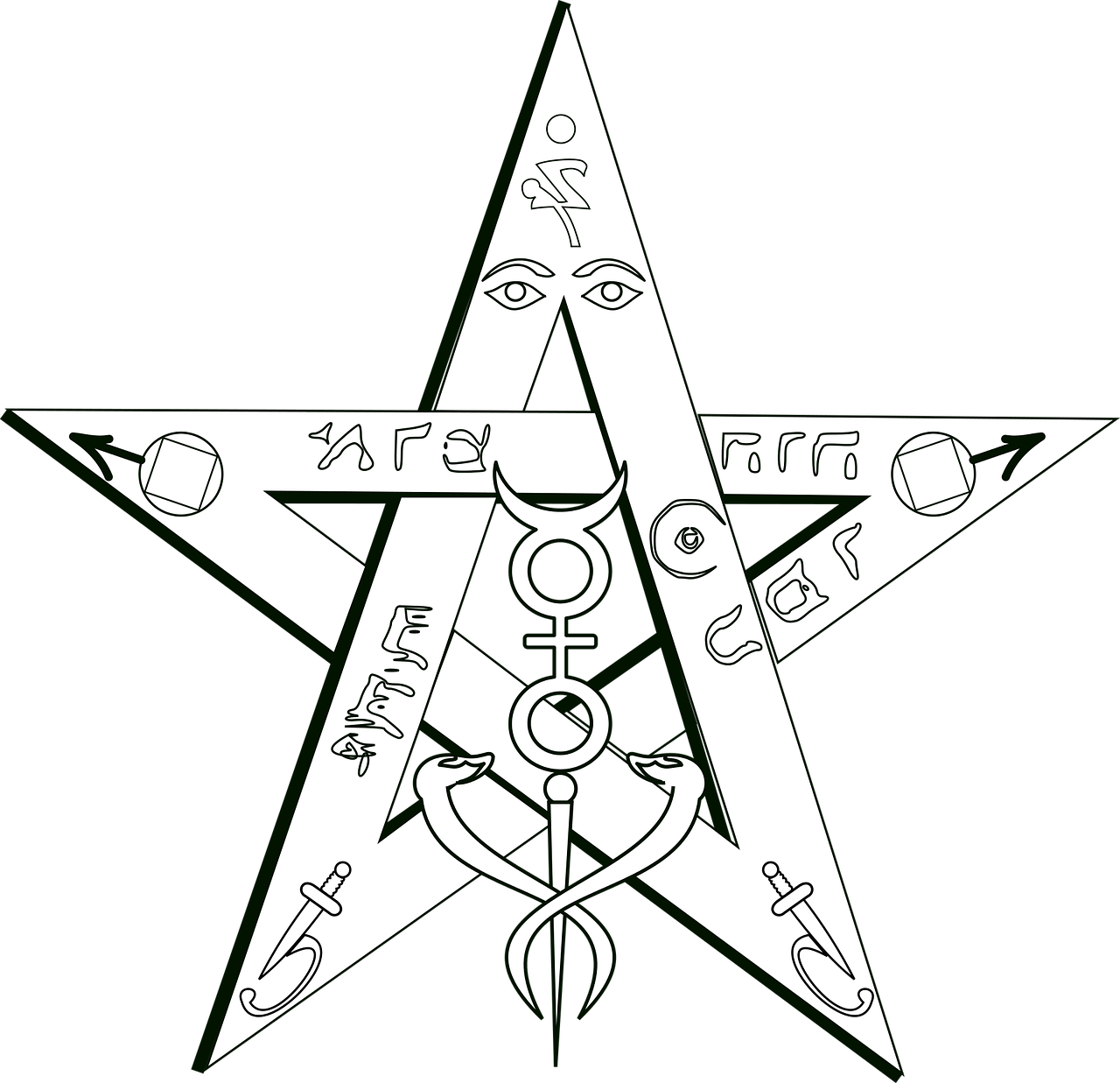 Magija, Tetragramaton, Ezoterinė, Okultizmas, Darbuotojai, Ritualas, Mistikas, Dvasinis, Dvasingumas, Geometrija