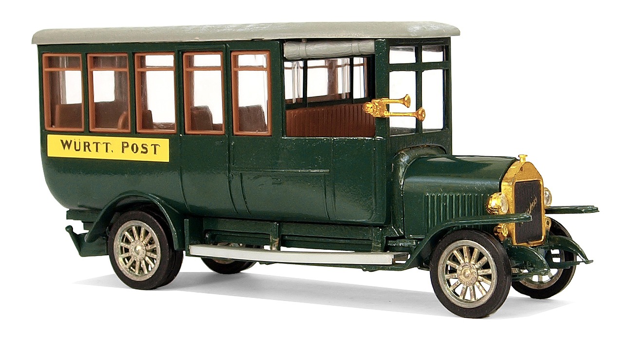 Magirusas, Tipas 2C-V110, 1919, Oldtimer, Modeliniai Autobusai, Transportas Ir Eismas, Surinkti, Hobis, Modeliniai Automobiliai, Modeliai