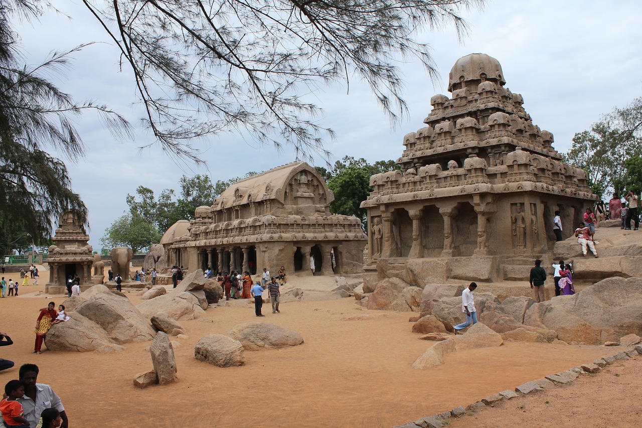 Mahabalipuramas, Penkios Ratos Svetainės, Akmens Darbai, Tn, Nemokamos Nuotraukos,  Nemokama Licenzija
