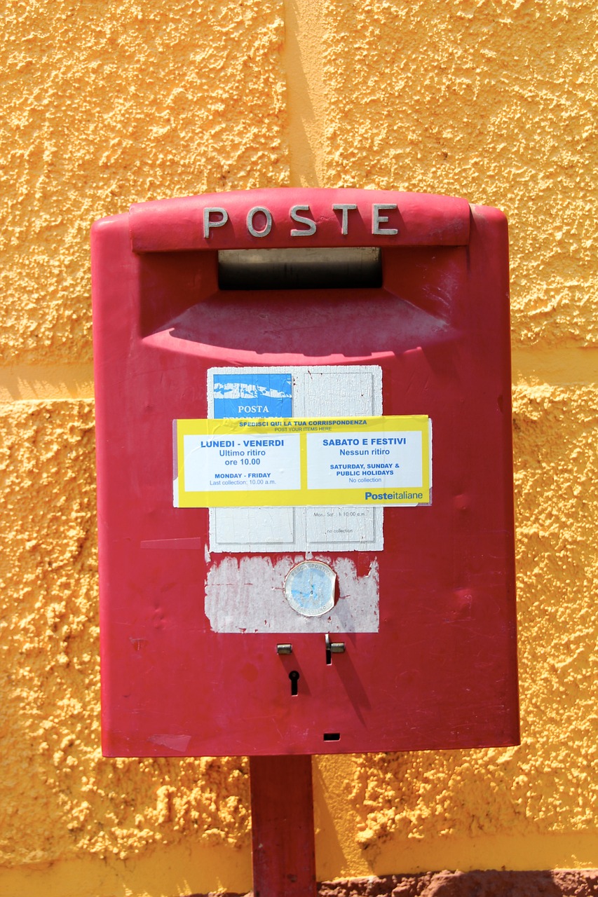 Pašto Dėžutę, Italy, Raudona, Raidės, Pranešimas, Nemokamos Nuotraukos,  Nemokama Licenzija