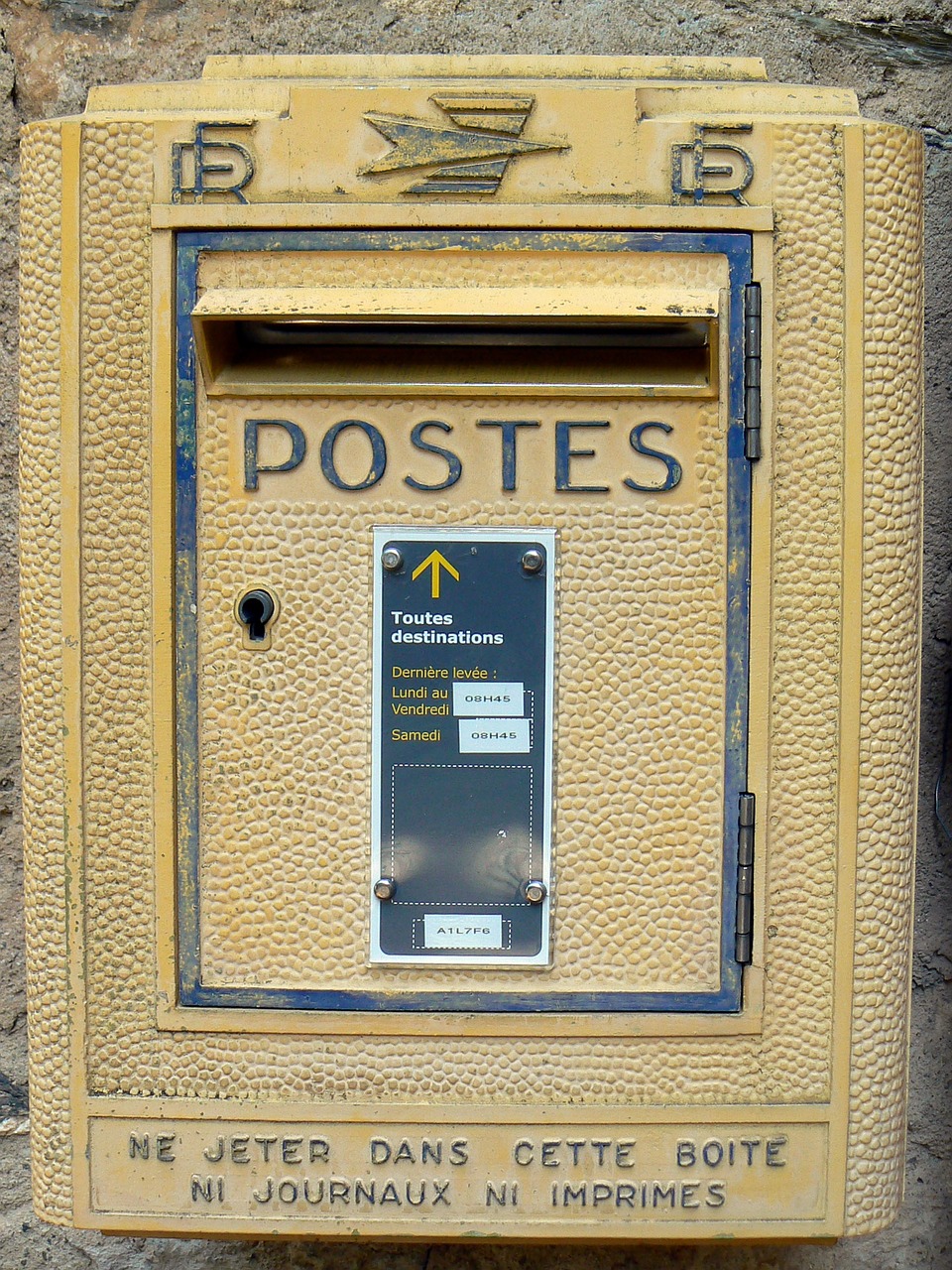 Pašto Dėžutę, France, Postai, Geltona, Nemokamos Nuotraukos,  Nemokama Licenzija