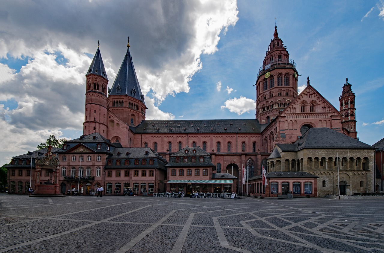 Majesco Katedra, Mainz, Sachsen, Vokietija, Europa, Senas Pastatas, Senamiestis, Lankytinos Vietos, Kultūra, Istorija