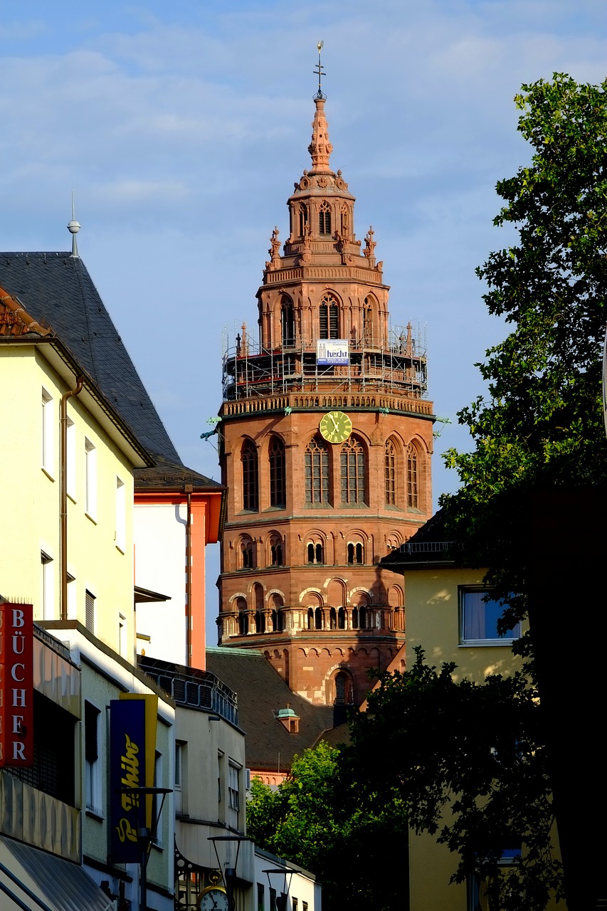 Majesco Katedra,  Dom,  Mainz,  Miestas,  Architektūra,  Orientyras,  Pastatas,  Bažnyčia,  Katedra,  Katalikų