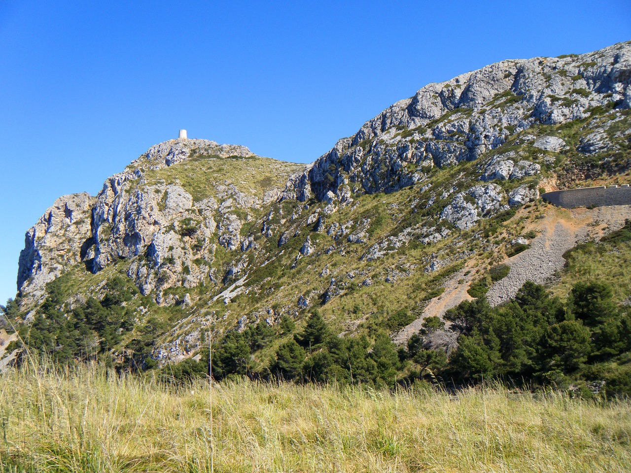 Majorca, Kalnas, Kalnas, Medis, Miškas, Kalnai, Kraštovaizdis, Rokas, Gamta, Bokštas