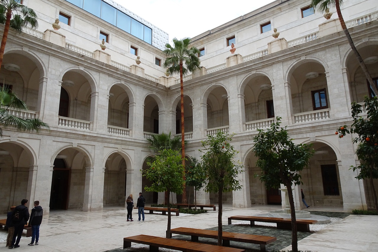 Malaga, Savivaldybės Muziejus, Kiemas, Nemokamos Nuotraukos,  Nemokama Licenzija