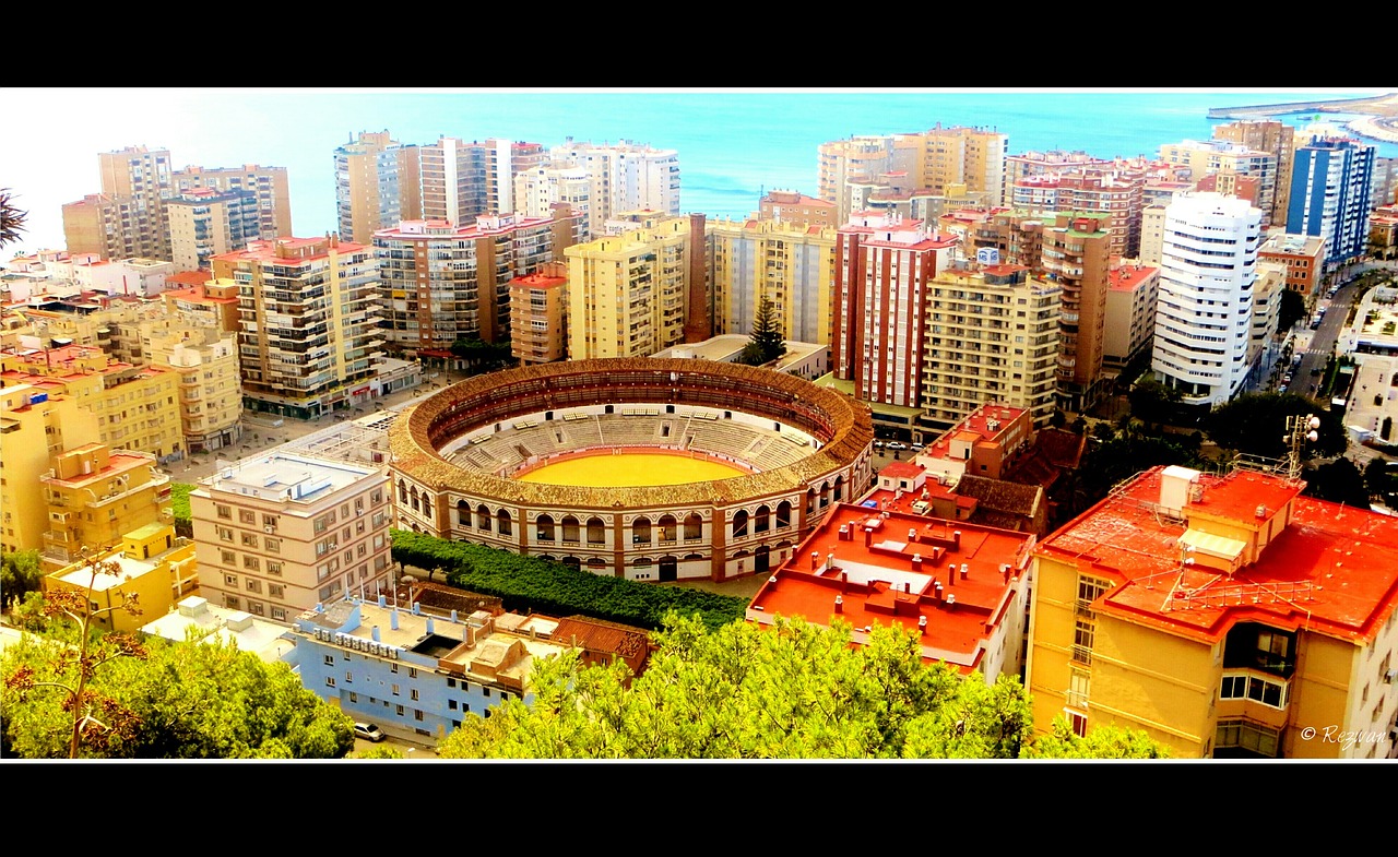 Malaga, Ispanija, Europa, Andalūzija, Ispanų, Kelionė, Viduržemio Jūros, Miestas, Architektūra, Mėlynas
