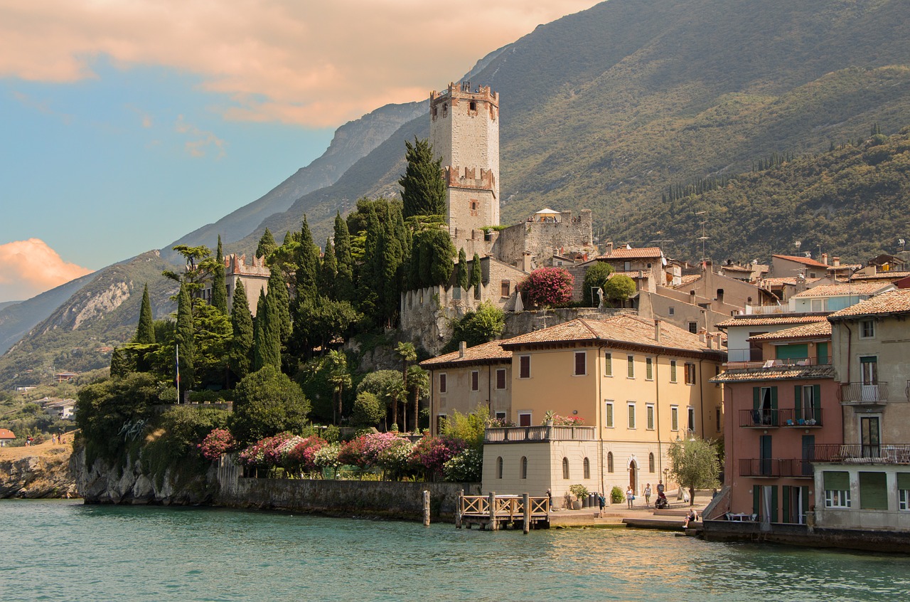 Malcesine, Borg, Ežero Garda, Italy, Tvirtovė, Nemokamos Nuotraukos,  Nemokama Licenzija