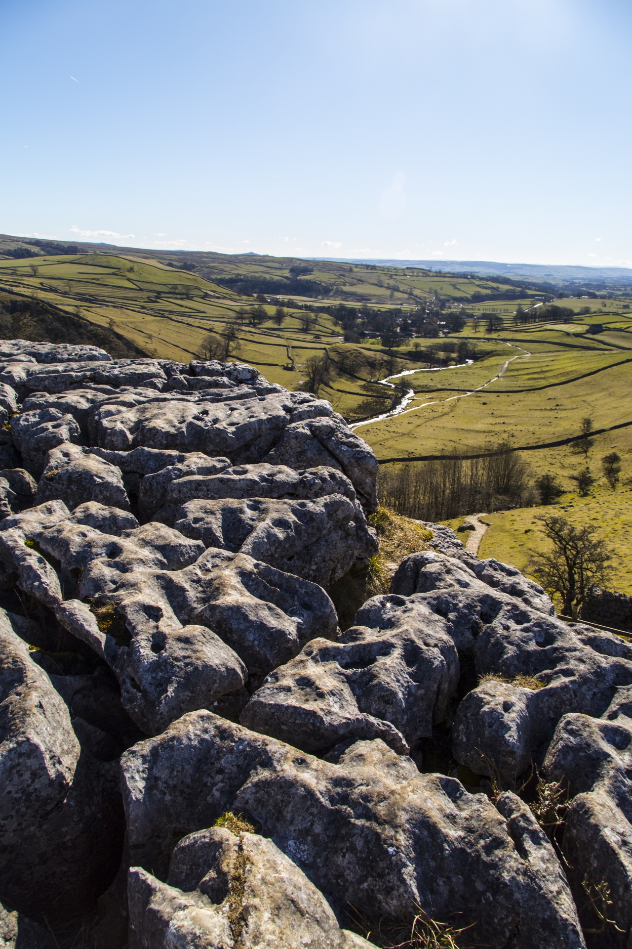 Cove,  Dales,  Laukai,  Žalias,  Keliautojams,  Orientyras,  Kalkakmenis,  Malham,  Nacionalinis,  Šiaurė