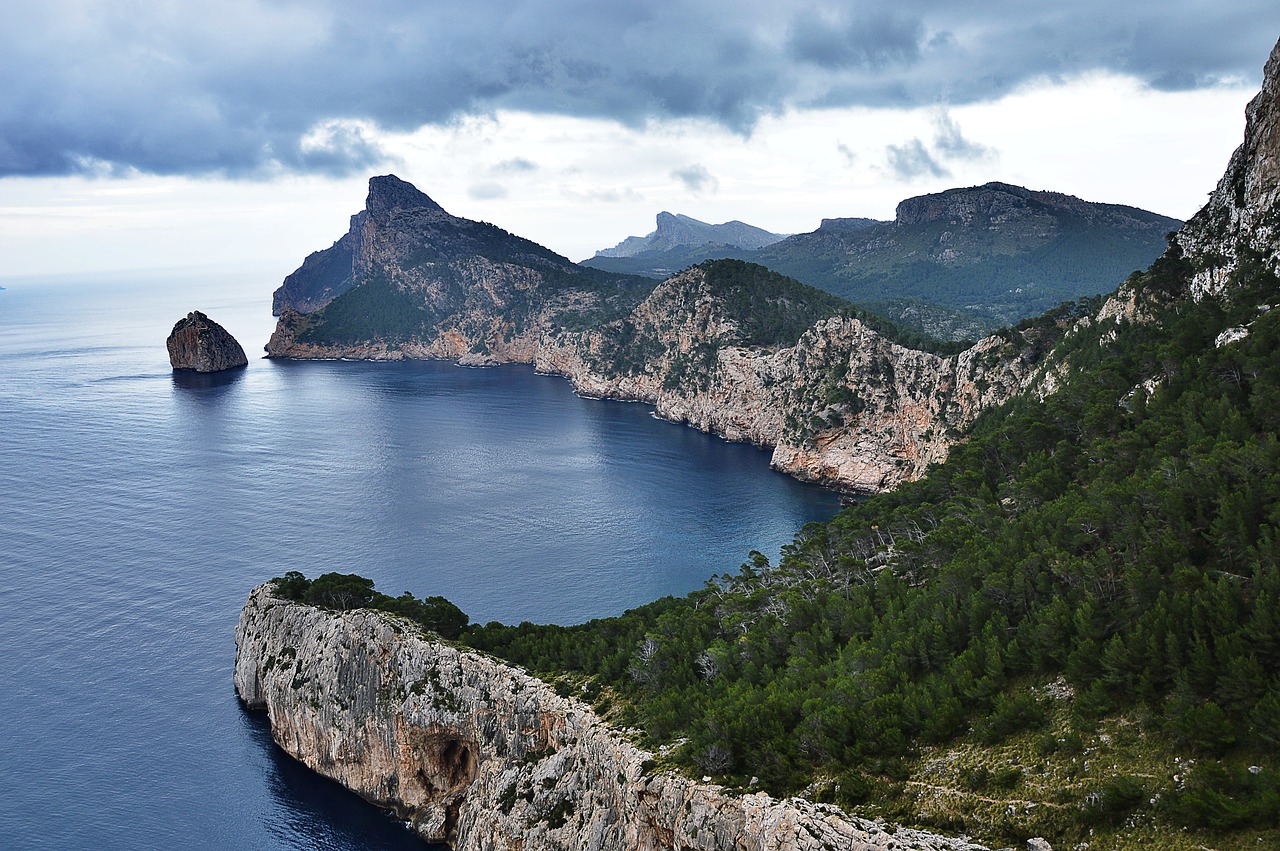 Maljorka, Uolos Pakrantė, Platus, Požiūris, Dangtelis Formentor, Nemokamos Nuotraukos,  Nemokama Licenzija