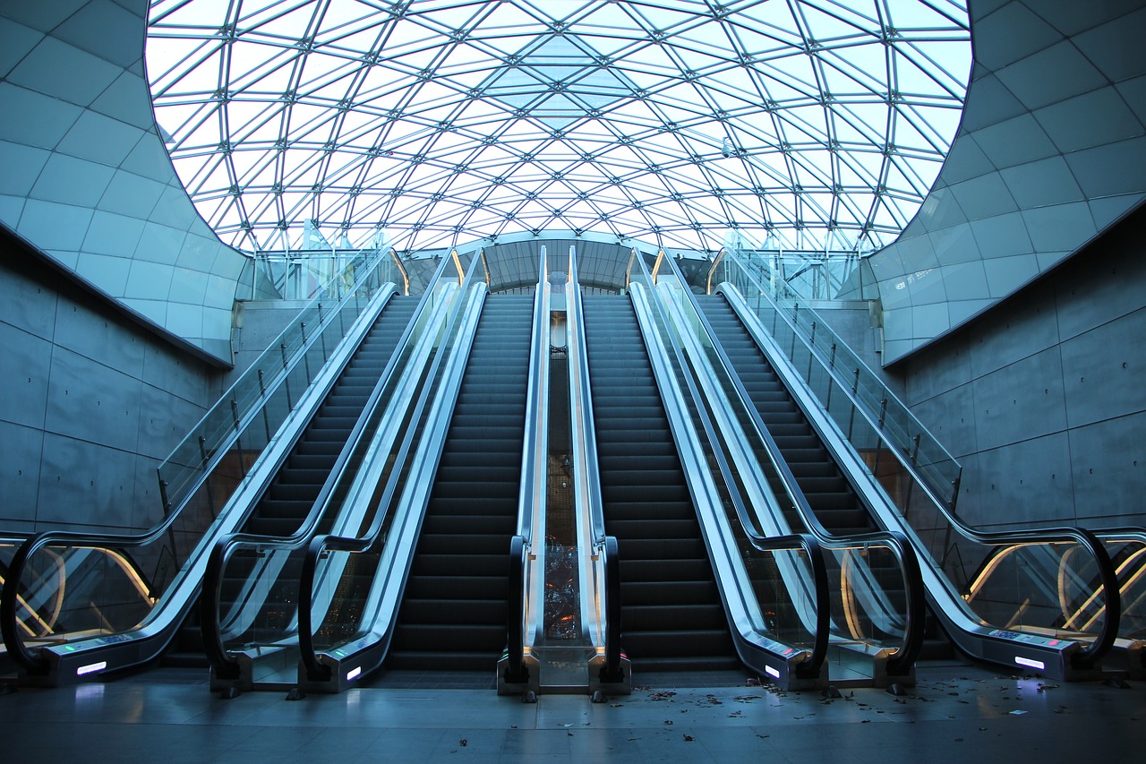 Malmö, Triangelstationen, Eskalatoriai, Nemokamos Nuotraukos,  Nemokama Licenzija