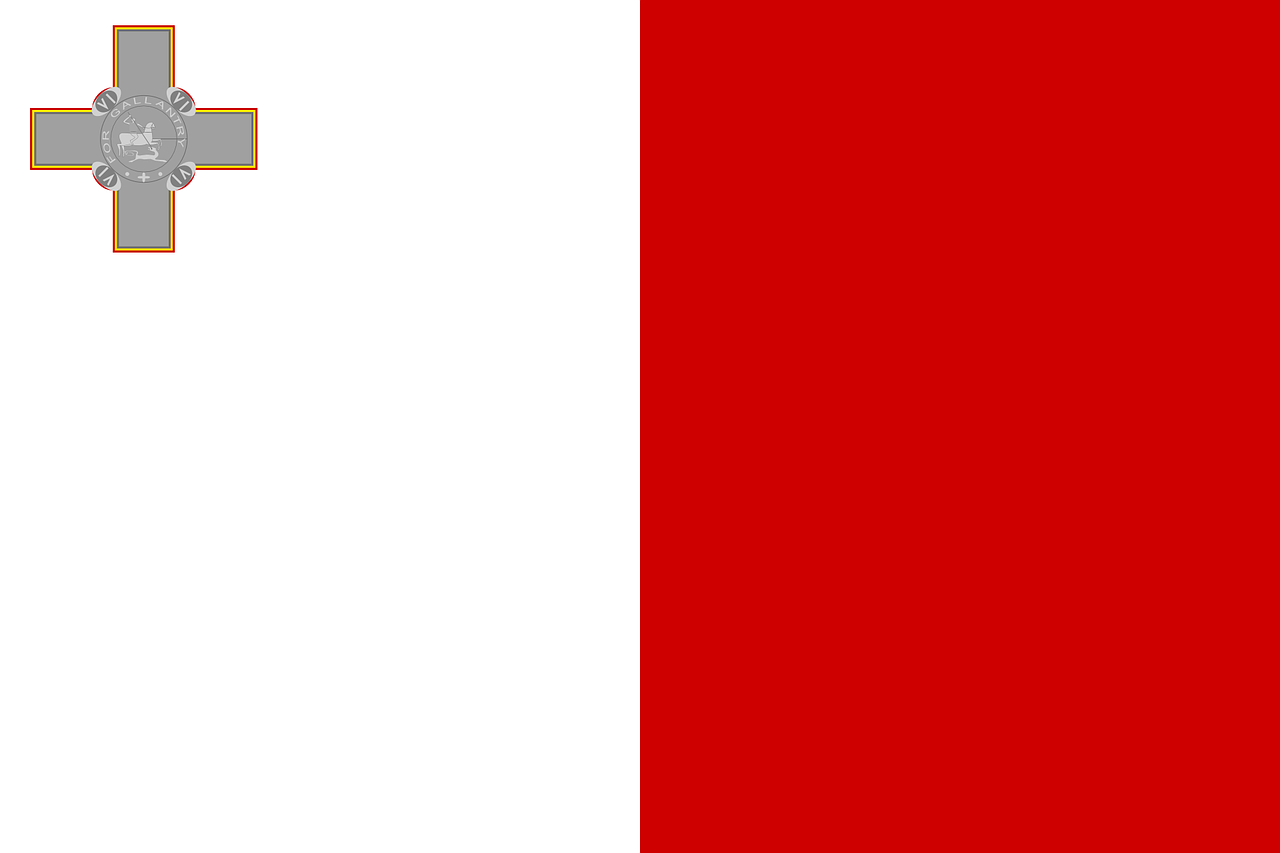 Malta, Vėliava, Nacionalinis, Simbolis, Šalis, Tauta, Europa, Respublika, Nemokama Vektorinė Grafika, Nemokamos Nuotraukos