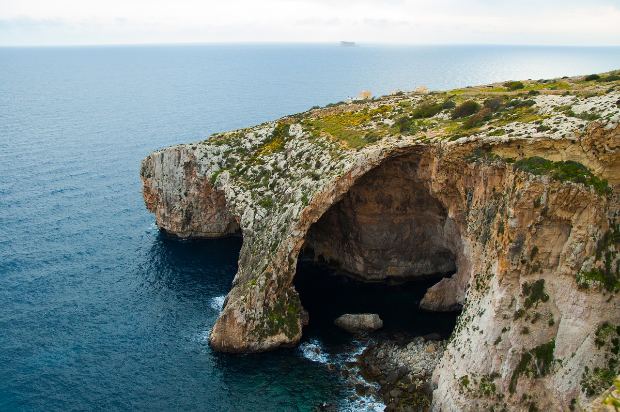 Malta, Mėlynas Grotas, Vanduo, Viduržemio Jūros Kraštovaizdis, Gamta, Vaizdingas, Jūra, Grote, Pritraukimas, Nemokamos Nuotraukos
