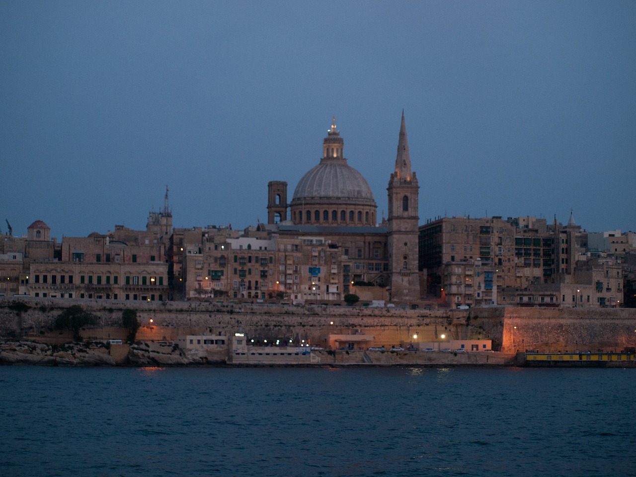 Malta, Valeta, Vakaras, Miestas, Nemokamos Nuotraukos,  Nemokama Licenzija